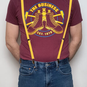 POLSKIE Szelki półcalowe Violence Skinhead. kolor ŻÓŁTY